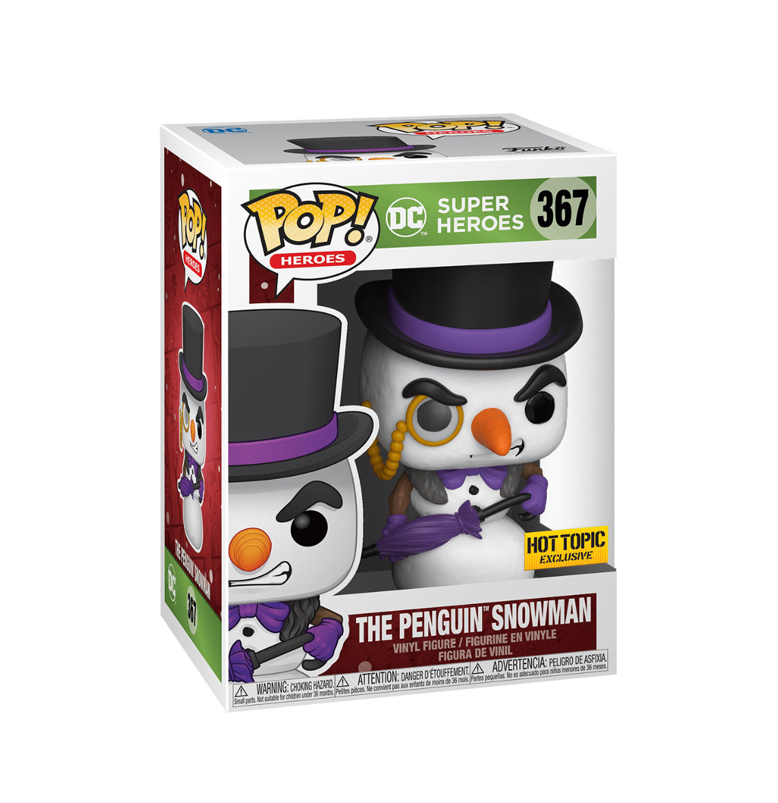 Funko POP! DC Heroes Holiday 367 The Penguin as Snowman Hot Topic Exclusive