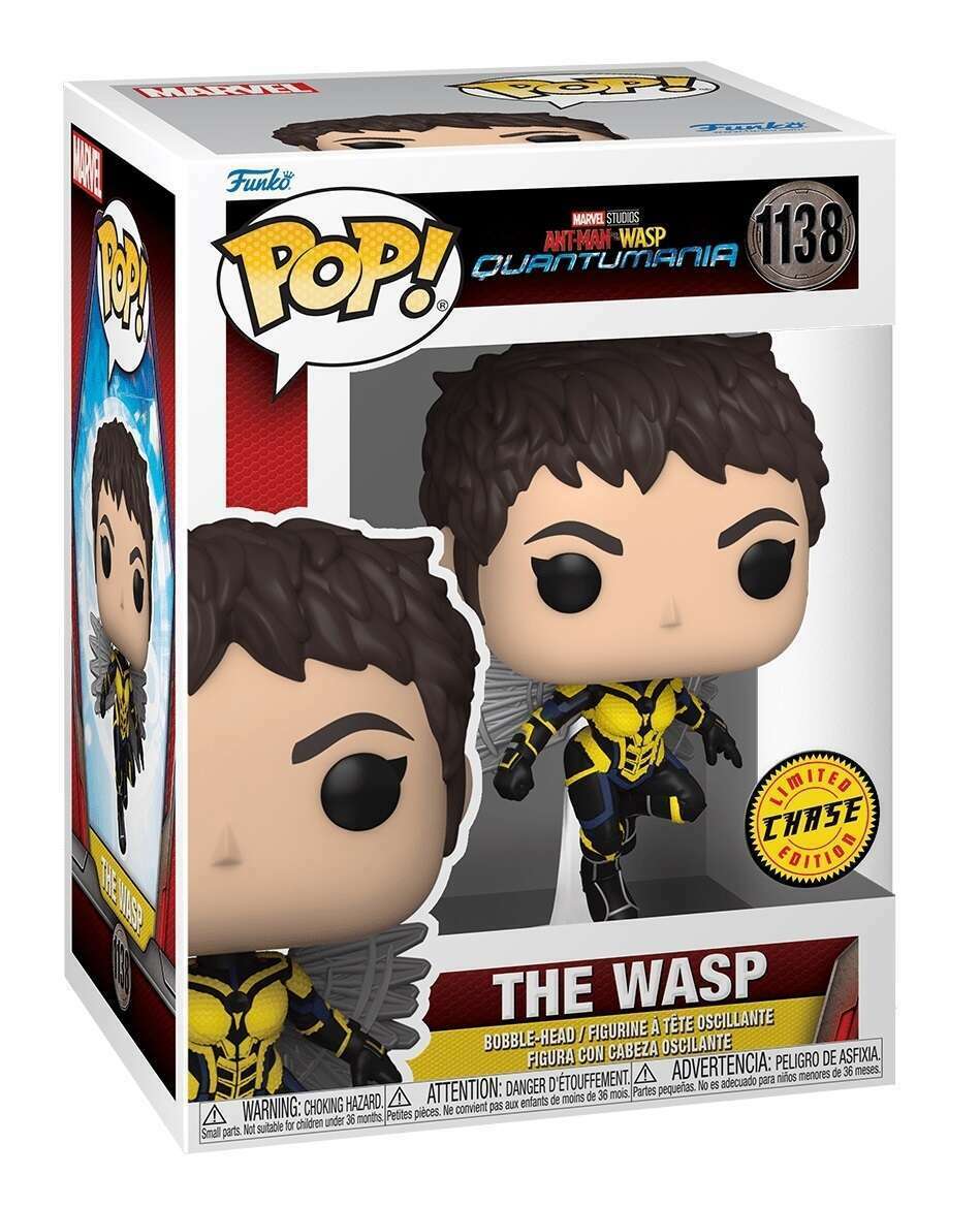 Funko POP! Marvel Movies Ant-Man and the Wasp Quantumania 1138 Wasp (Unmasked) CHASE