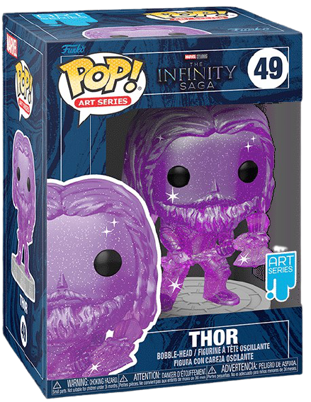 Funko POP! Art Series Marvel Movies Infinity Saga 49 Thor (Purple - Power Stone)