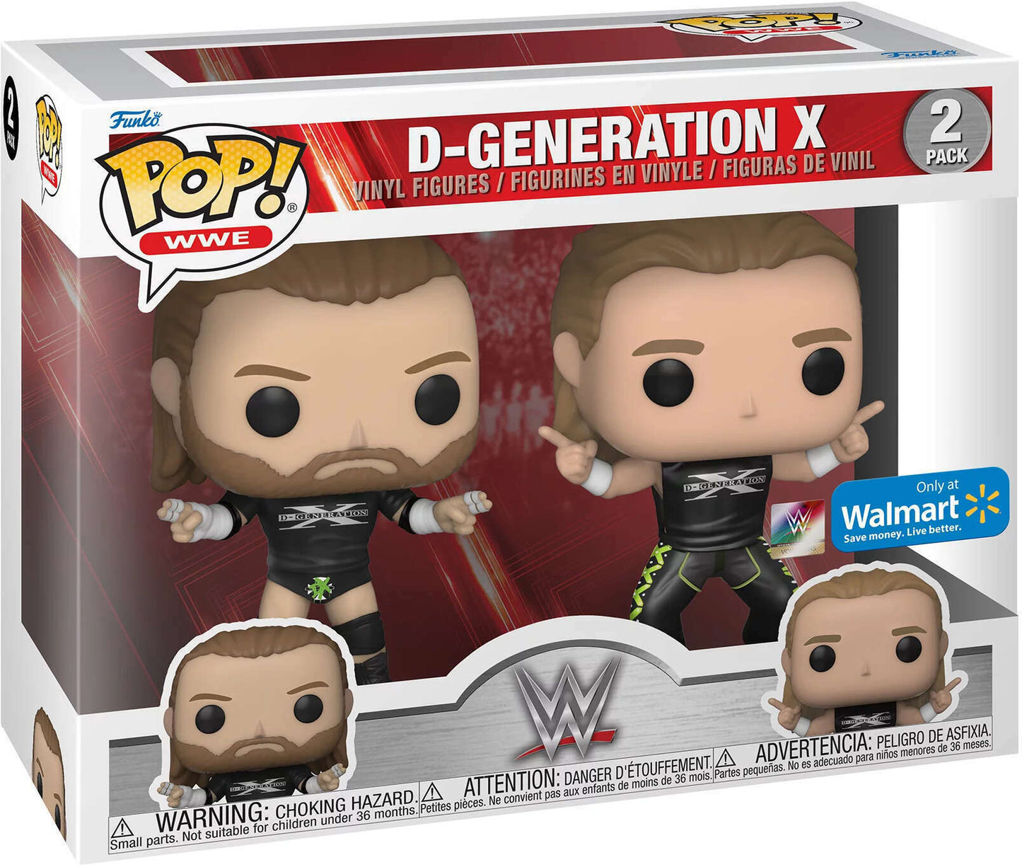 Funko POP! WWE Tag Team 2 Pack D-Generation X (Triple H and Shawn Michaels) Walmart Exclusive