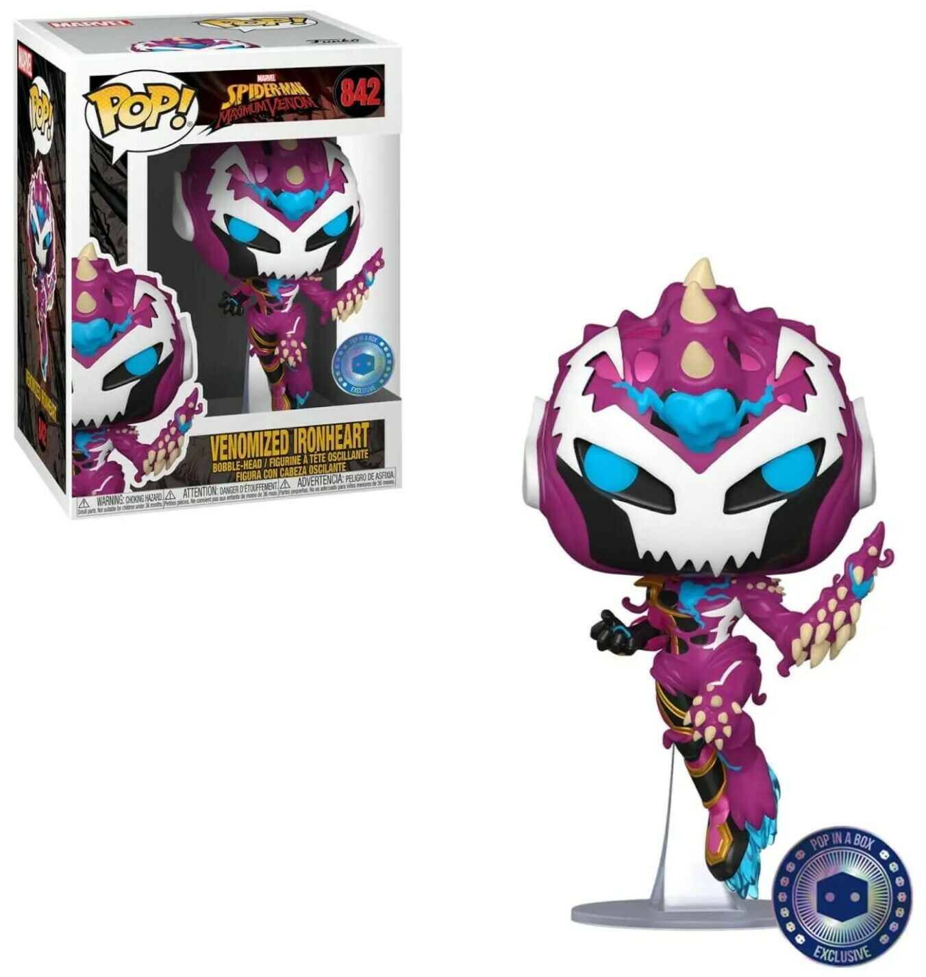 Funko POP! Marvel Venom 842 Venomized Ironheart (Choice of Sticker)