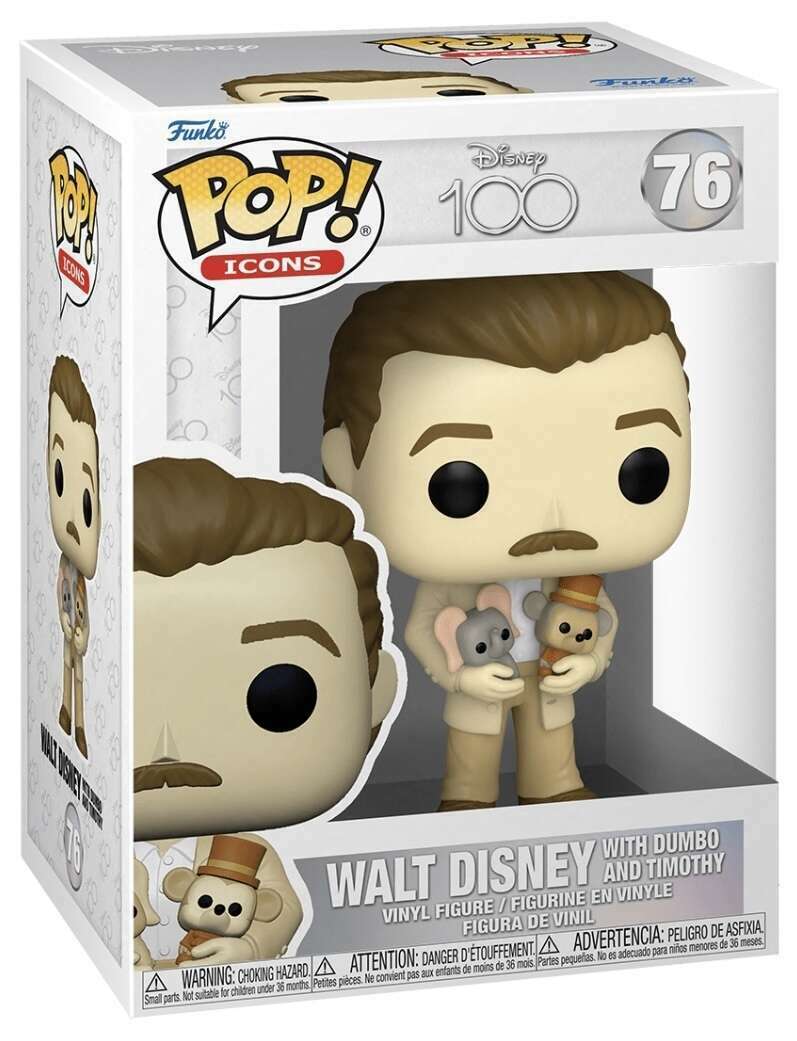 Funko POP! Disney 100 76 Walt Disney and Dumbo & Timothy