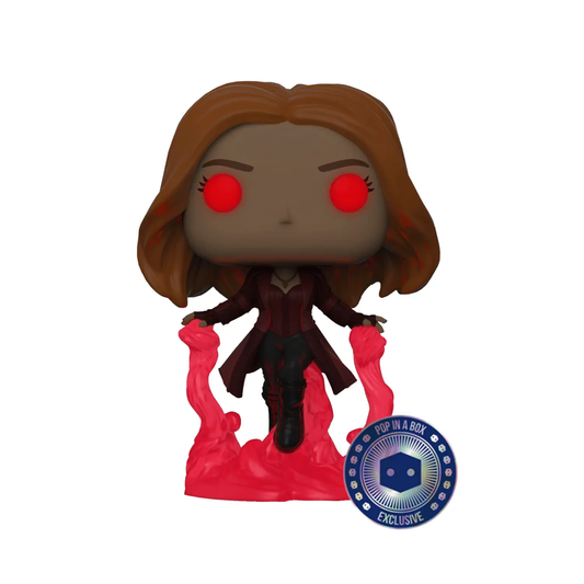 Funko POP! Marvel Movies Avengers Endgame 855 Wanda Maximoff Glow-in-the-Dark Pop in a Box Exclusive