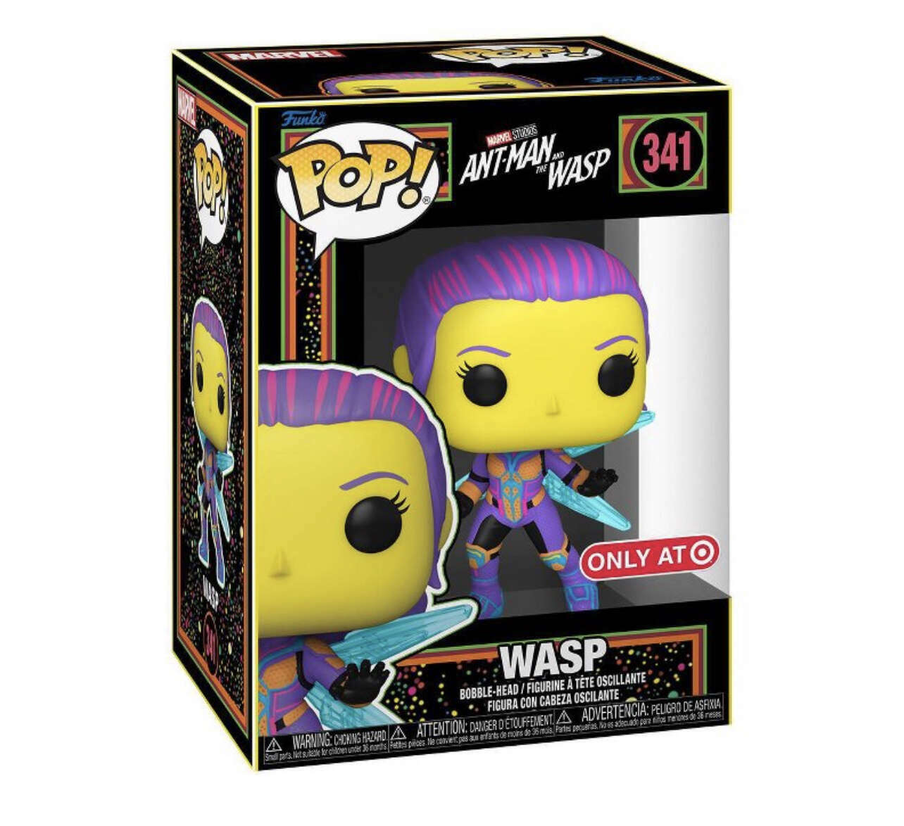 Funko POP! Marvel Movies Ant-Man and the Wasp 341 Wasp (Backlight) Target Exclusive