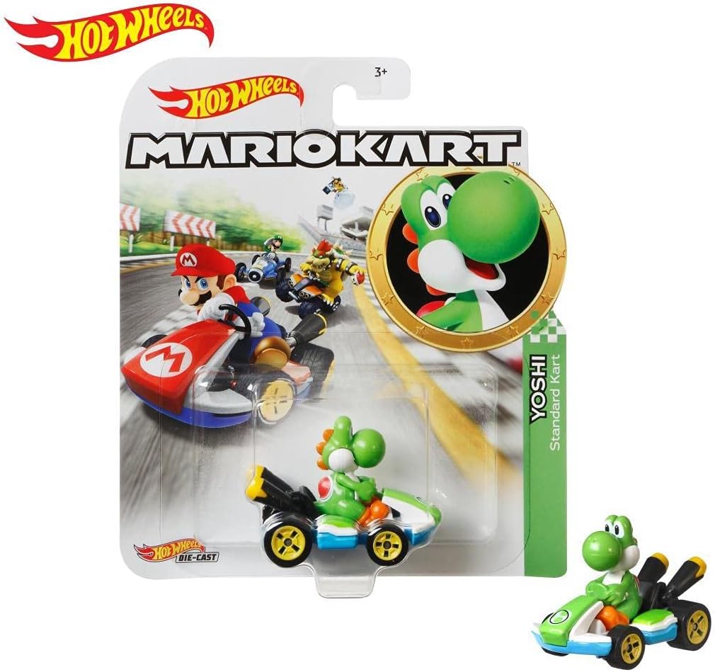 Mattel Hot Wheels Mario Kart 2024 Yoshi Standard Kart