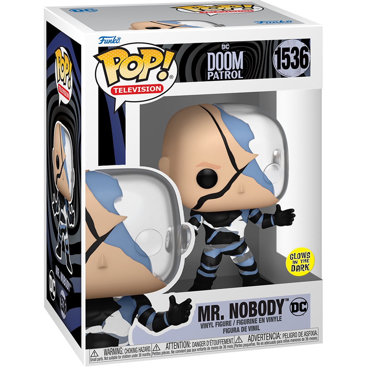 Funko POP! DC Heroes TV Doom Patrol 1536 Mr. Nobody Glow-in-the-Dark GITD