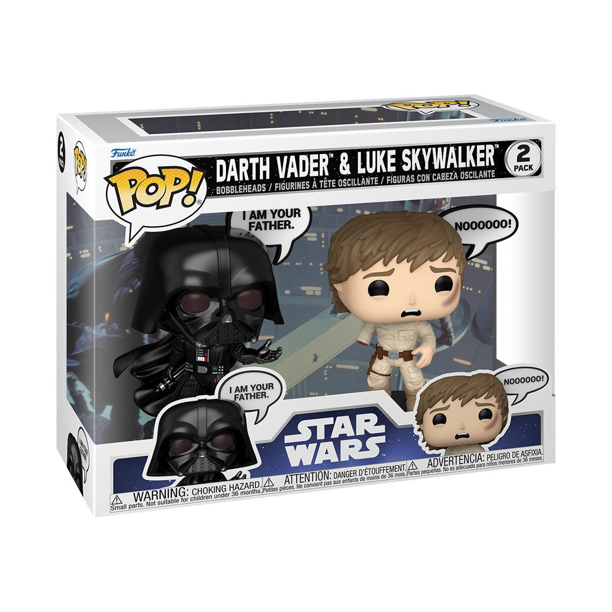 [Pre-Order] Funko POP! Star Wars Empire Strikes Back 2 Pack Dialogue Bubble Darth Vader & Luck Skywalker