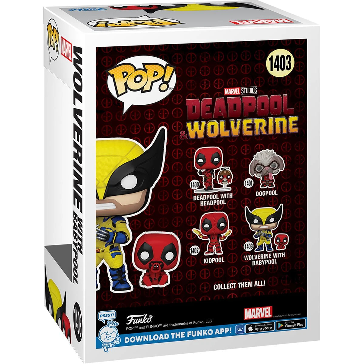 [Pre-Order] Funko POP! Marvel Movies Deadpool & Wolverine 1403 Wolverine with Babypool POP! Buddy