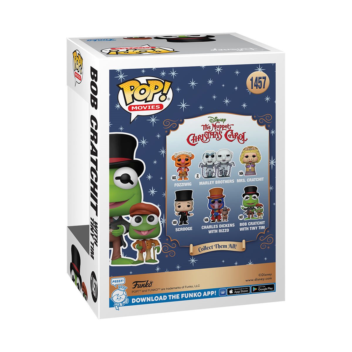 Funko POP! Disney Holiday The Muppet Christmas Carol 1457 Kermit as Bob Cratchit with Tiny Tim