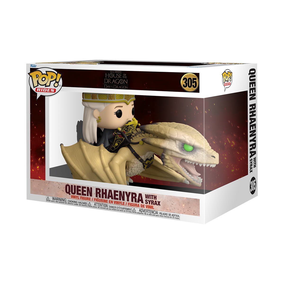 Funko POP! Rides TV Game of Thrones: House of The Dragon 305 Queen Rhaenyra with Syrax