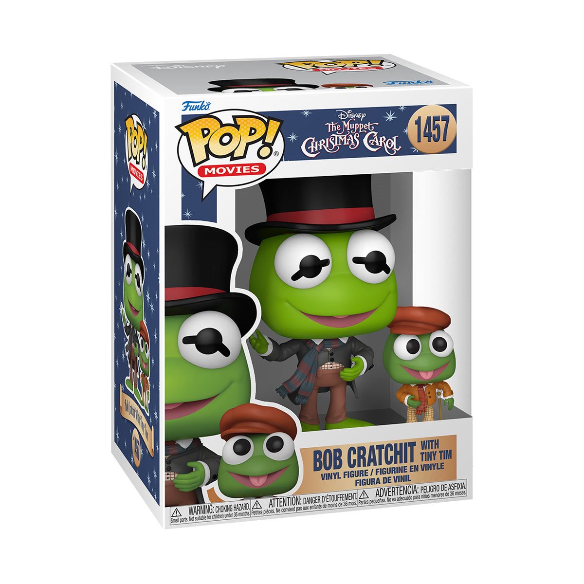 Funko POP! Disney Holiday The Muppet Christmas Carol 1457 Kermit as Bob Cratchit with Tiny Tim