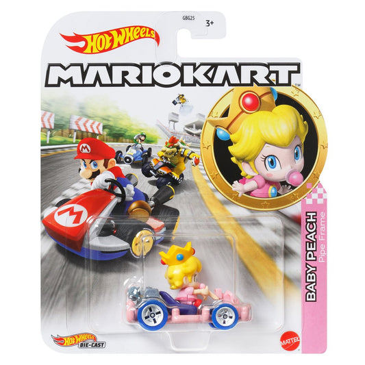 Mattel Hot Wheels Mario Kart 2024 Baby Peach Pipe Frame