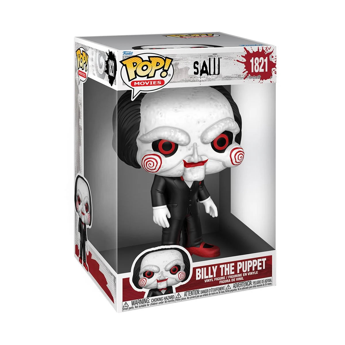Funko POP! 10" Jumbo Movies Horror Saw 1821 Billy the Puppet