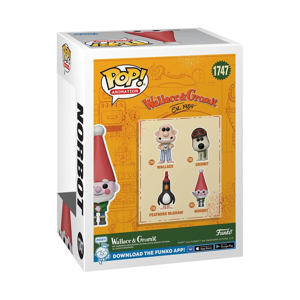 Funko POP! Animation Wallace and Gromit 1747 Norbot