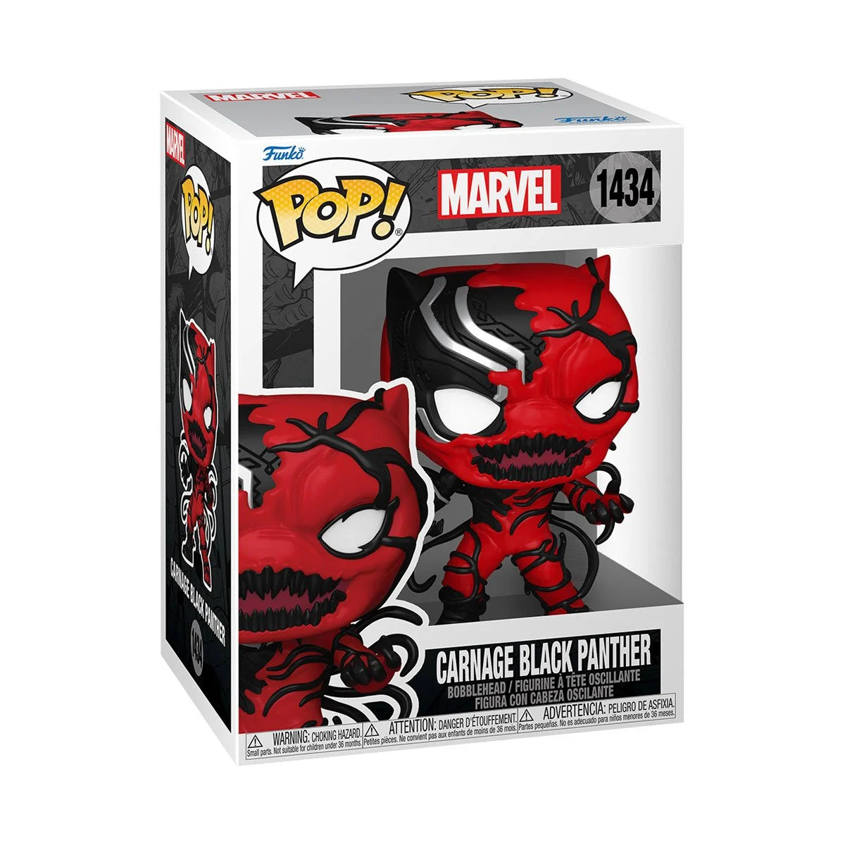 Funko POP! Marvel Venom 1434 Carnage Black Panther