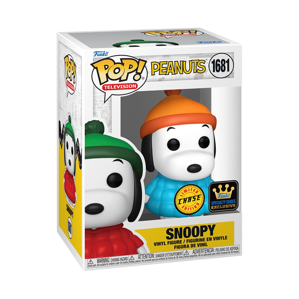 Funko POP! Animation Peanuts 1681 Snoopy in Puffy Coat Specialty Series Exclusive with Chance of CHASE