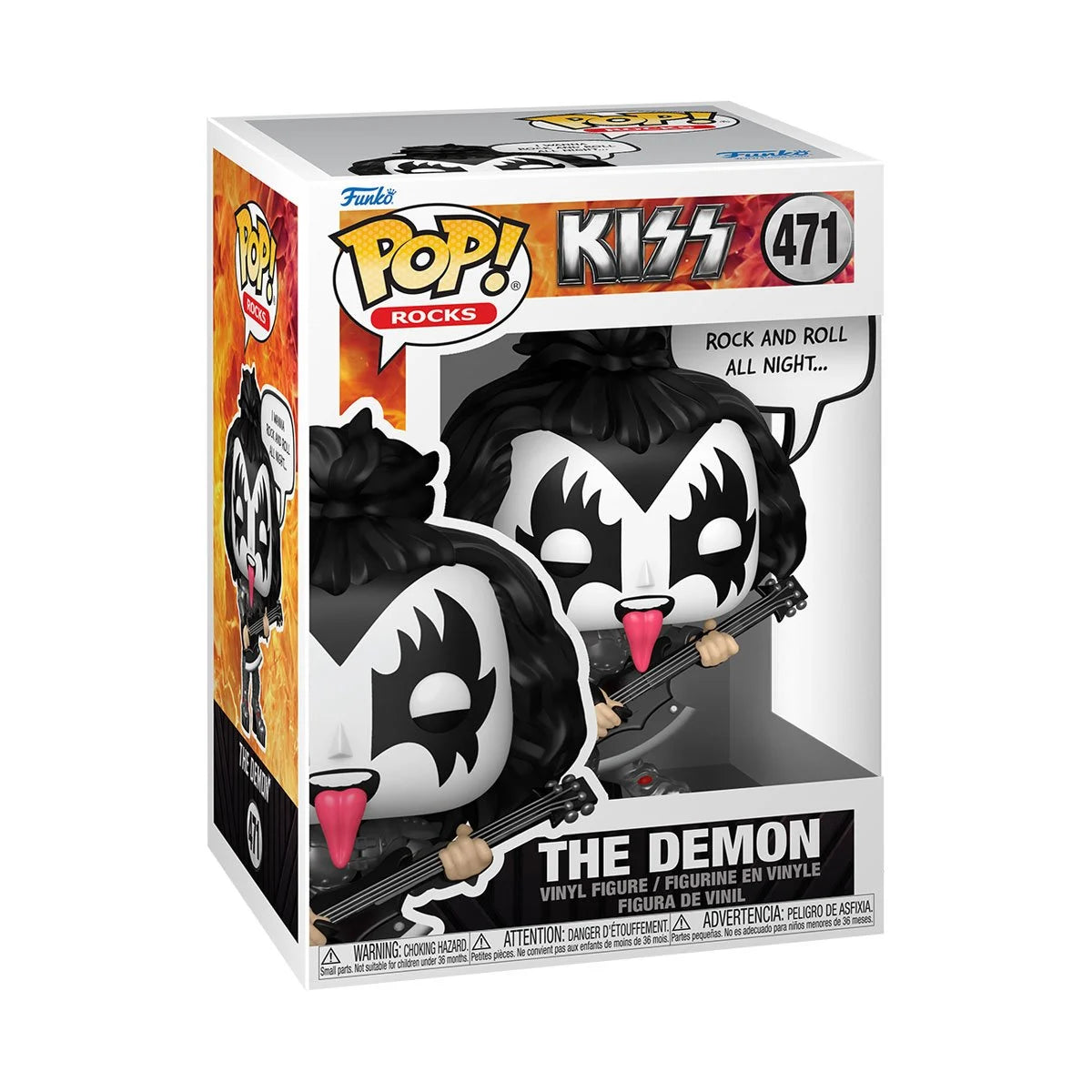 Funko POP! Rocks Icons Kiss 471 The Demon "Rock and Roll All Nite" POP! Sayings