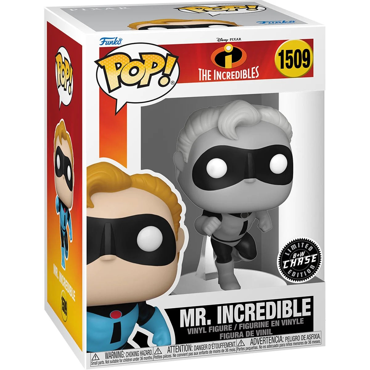 Funko POP! Disney Pixar The Incredibles 1509 Mr. Incredible with Chance of CHASE