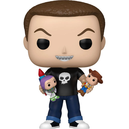 Funko POP! Disney Pixar Toy Story 1598 Sid with Buzz Lightyear and Woody Specialty Series Exclusive