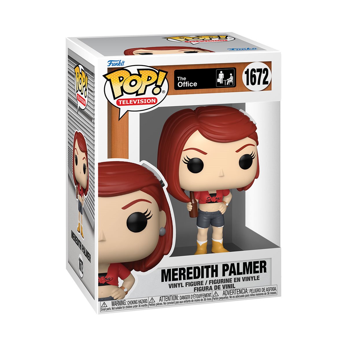 Funko POP! TV The Office 1672 Meredith Palmer with Drink