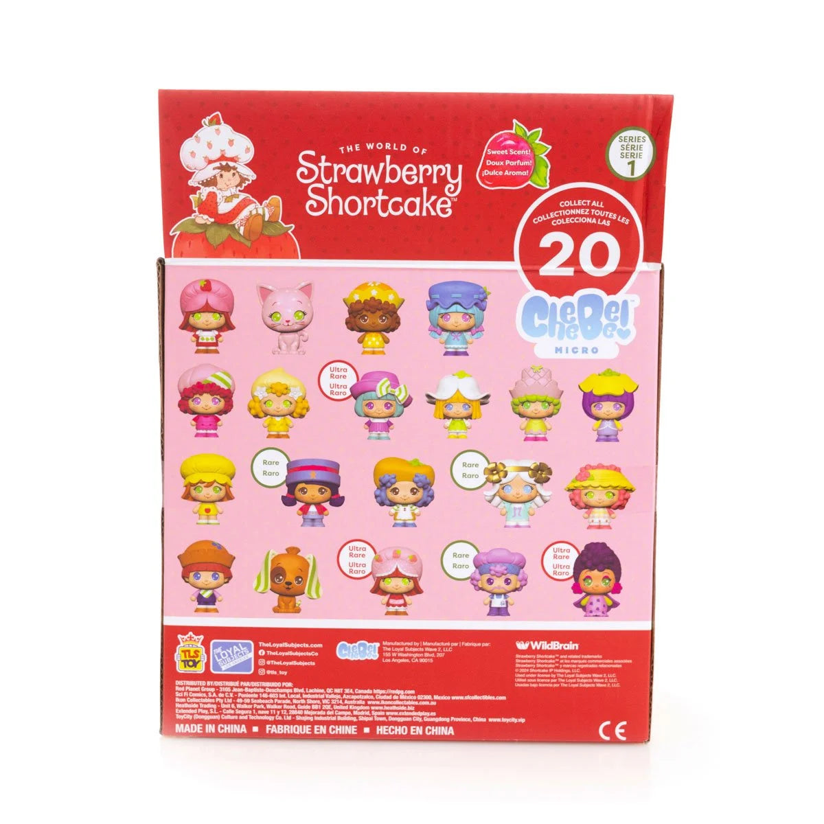 The Loyal Subjects Strawberry Shortcake 1 1/2-Inch Cheebee Mini-Figures, Blind Box with chance for Chase