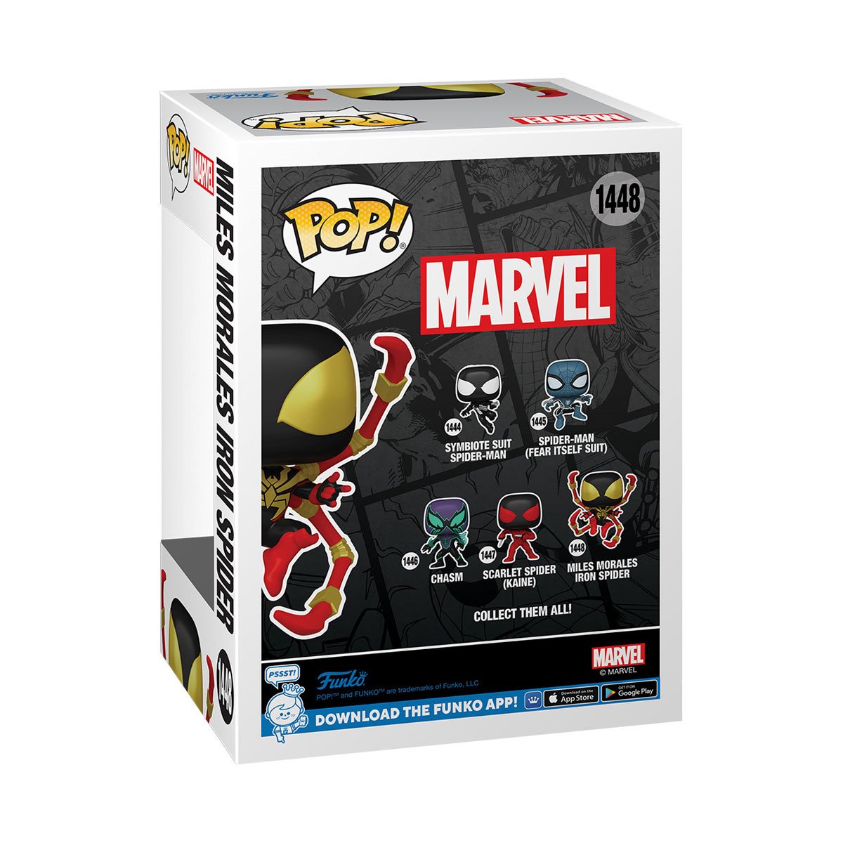 Funko POP! Marvel Comics Spider-Man 1448 Miles Morales Iron Spider with Common and CHASE