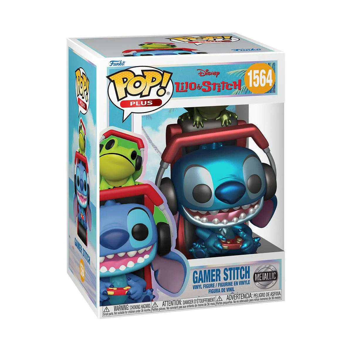 [Pre-Order] Funko POP! Plus Disney Lilo & Stitch 1564 Gamer Stitch Metallic