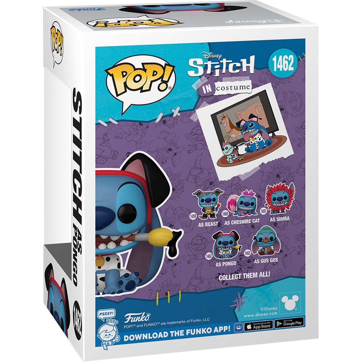 Funko POP! Disney Lilo & Stitch 1462 Stitch as Pongo