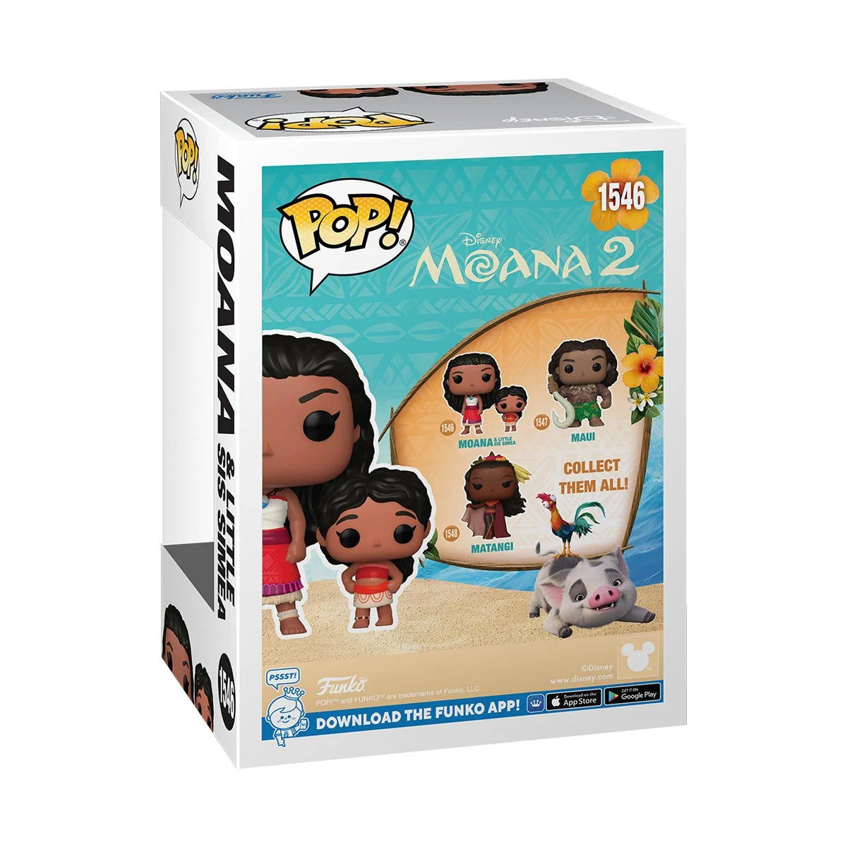 Funko POP! Disney Moana 2 1546 Moana & Little Sis Simea