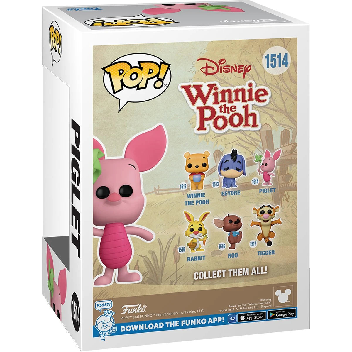 Funko POP! Disney Animated Winnie the Pooh 1514 Piglet with Pinwheel