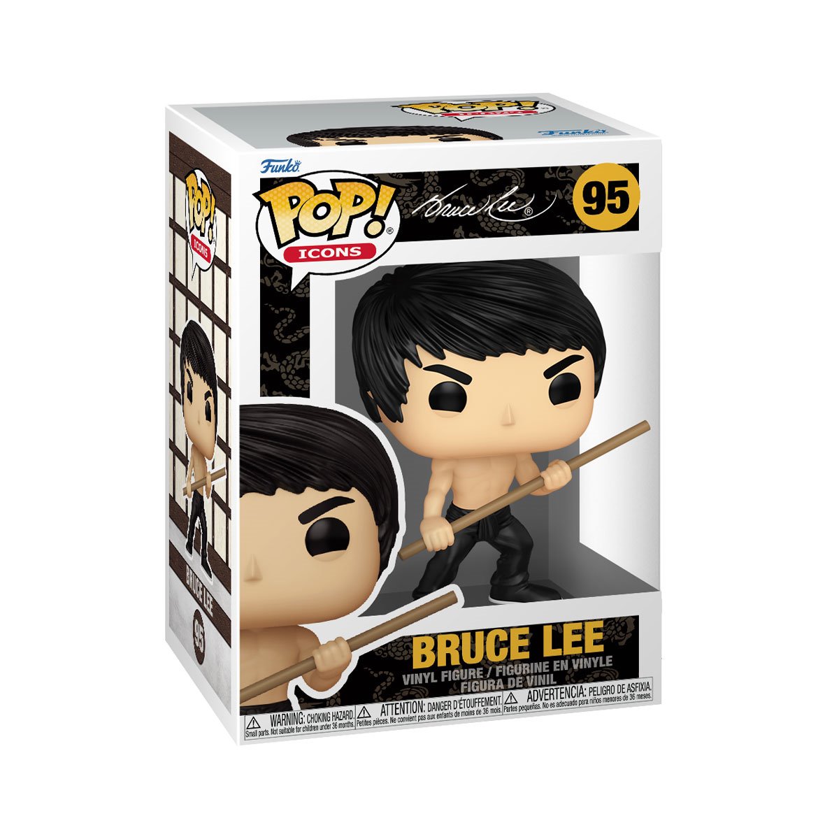Funko POP! Icons Bruce Lee 95 Bruce Lee with Bo Staff