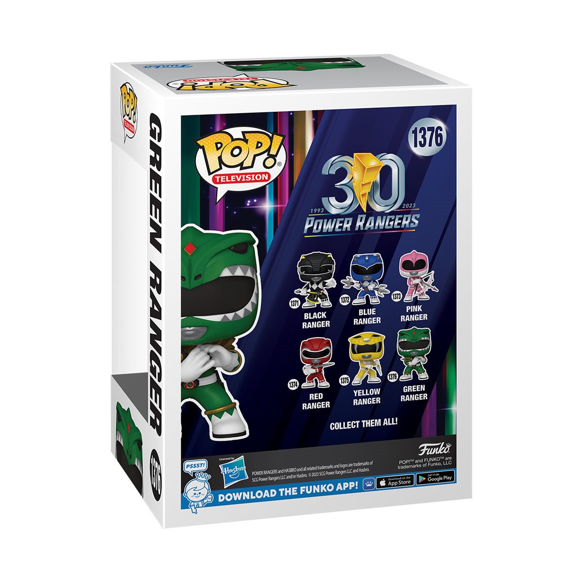 Funko POP! TV Mighty Morphin Power Rangers 1376 Green Ranger 30th Anniversary