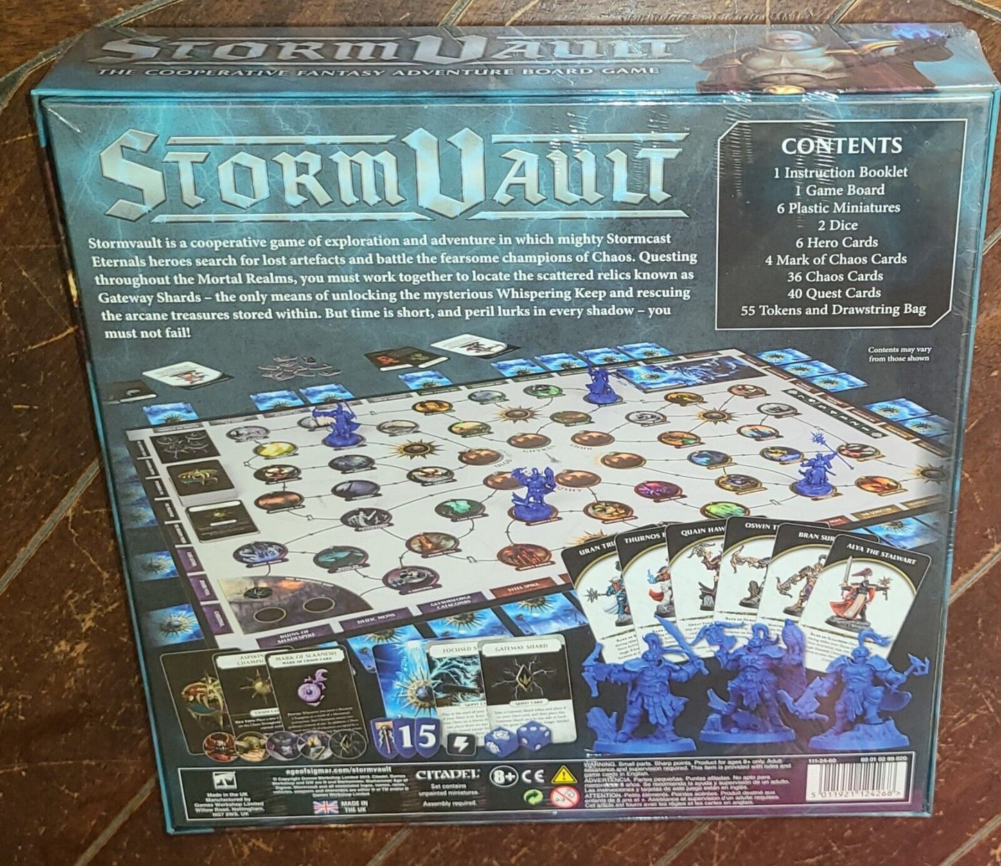 Games Workshop Warhammer Age of Sigmar Stormvault Cooperative Fantasy Adventure Board Game