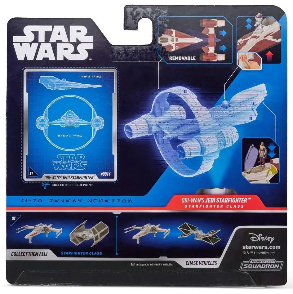 Star Wars Micro Galaxy Squadron Obi-Wan's Jedi Starfighter Vehicle #0014 [Launch Edition]