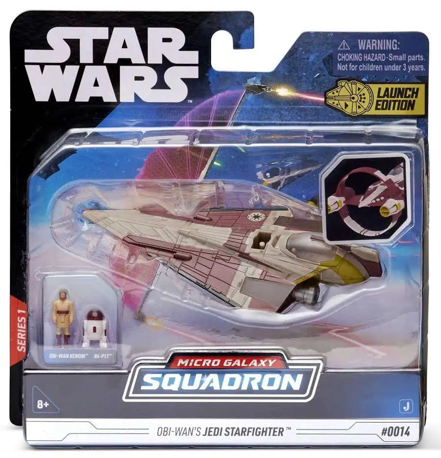 Star Wars Micro Galaxy Squadron Obi-Wan's Jedi Starfighter Vehicle #0014 [Launch Edition]