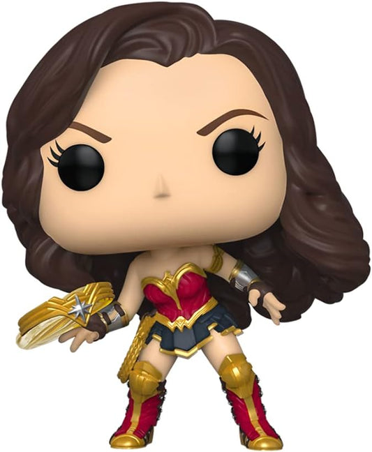 Funko POP! DC Heroes Movies Wonder Woman 1984 347 Wonder Woman with Tiara Boomerang (Metallic) Spring Convention (ECCC) 2021 Exclusive