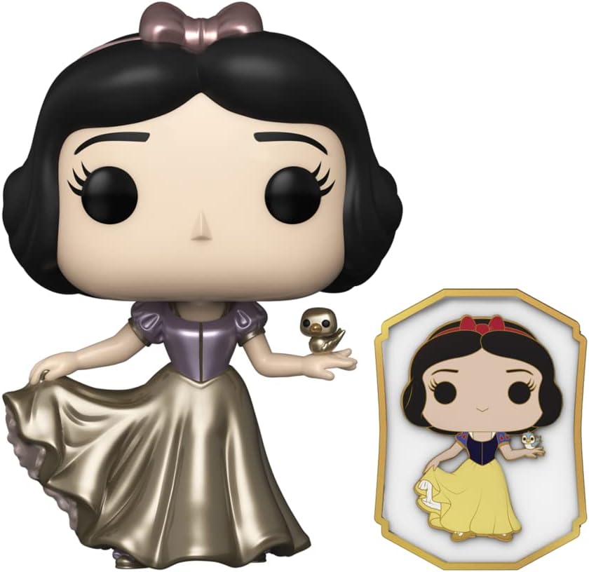 Funko POP! Disney Ultimate Princess Celebration 339 Snow White (Dancing Gold Dress) POP & Pin Virtual FunKon 2021 Shared Exclusive
