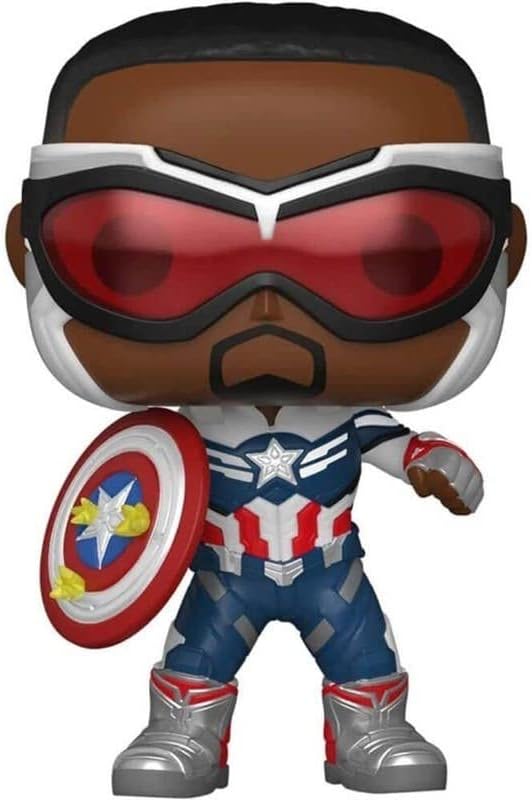 Funko POP! Marvel Comics Captain America Year of The Shield 818 Captain America (Sam Wilson) with Shield Amazon Exclusive