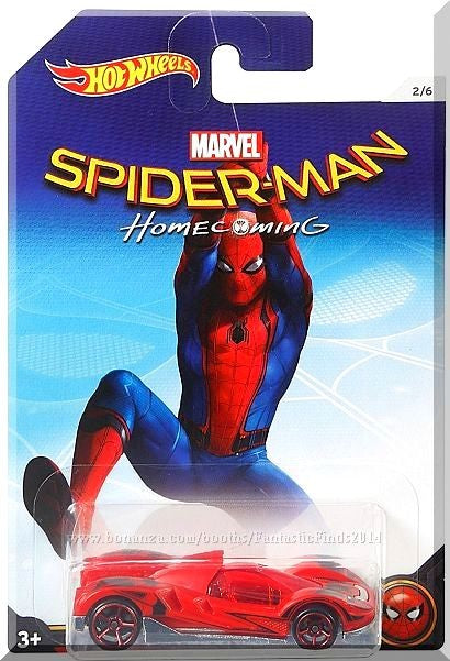 Hot Wheels Marvel Spider-Man Homecoming #2/6 -Teegray Walmart Exclusive