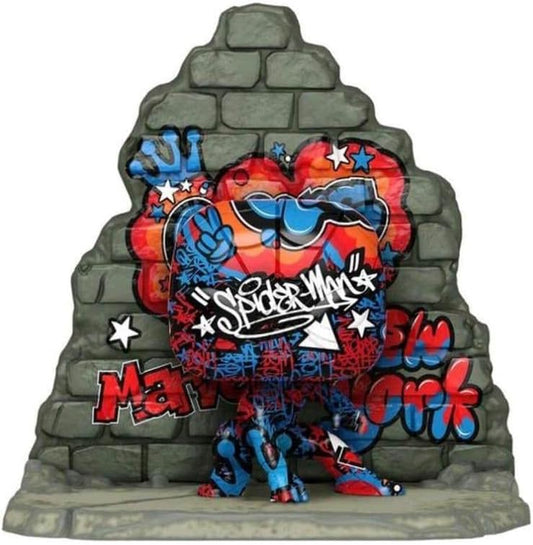 Funko POP! 6" Super Deluxe Marvel Comics Spider-Man 726 Spider-Man Graffiti Street Art GameStop Exclusive