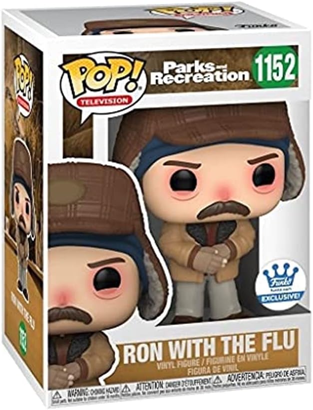 Funko POP! TV Parks and Recreation 1152 Ron Swanson with the Flu Funko Shop Exclusive