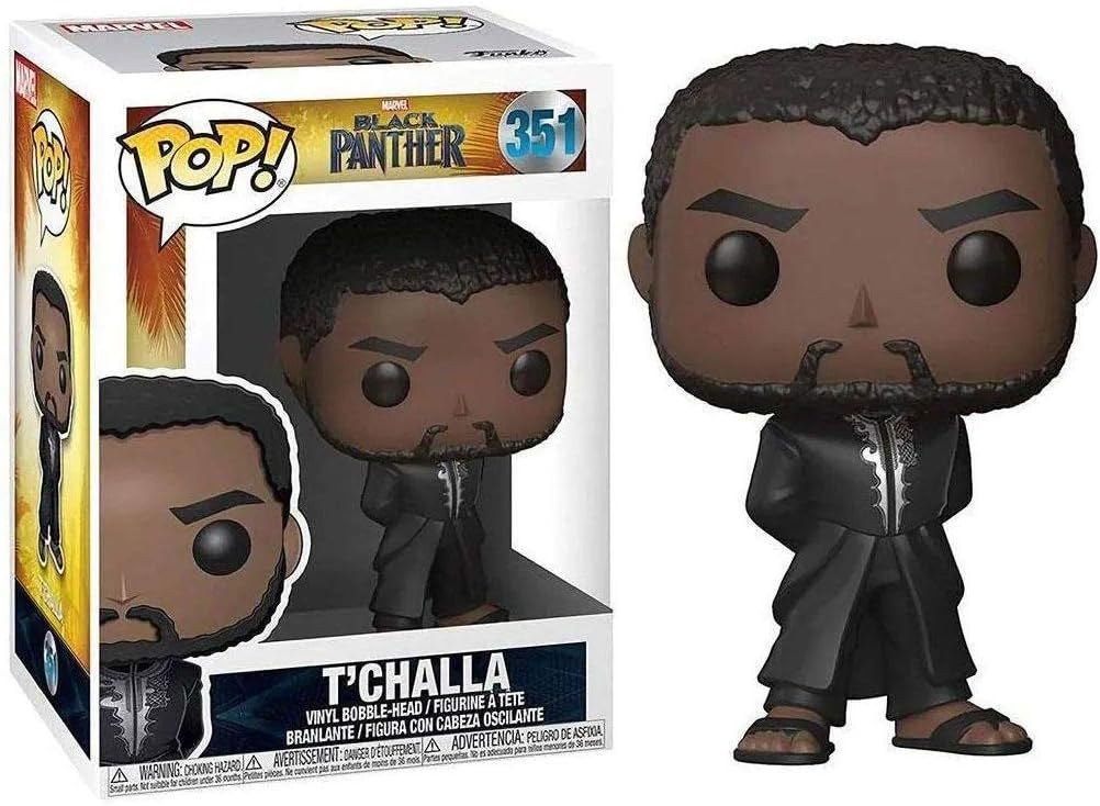 Funko POP! Marvel Movies Black Panther 351 T'Challa (Black Robe)