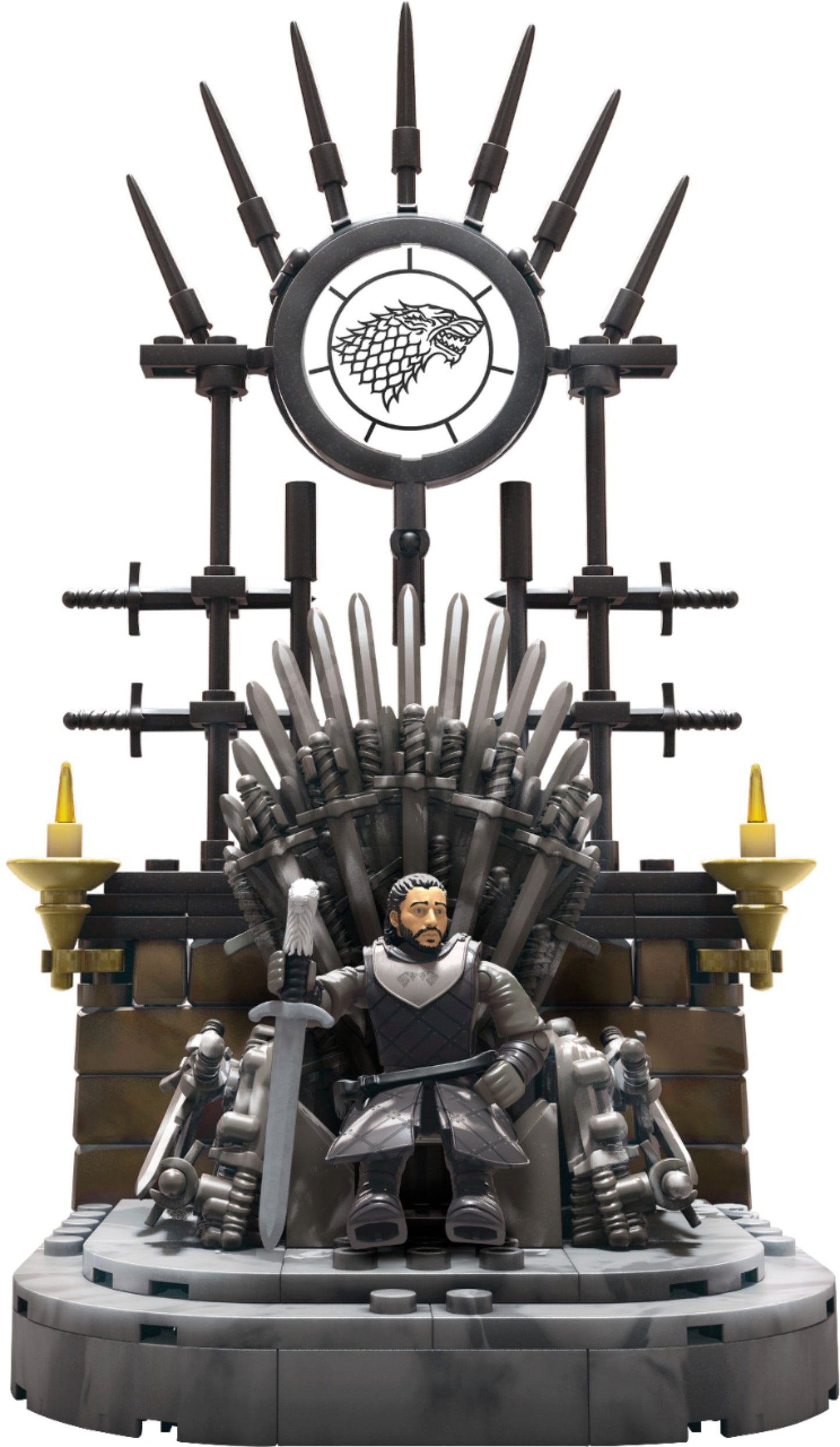 Mega Construx Game of Thrones The Iron Throne Construction Set with Character Figures (260 Pieces)