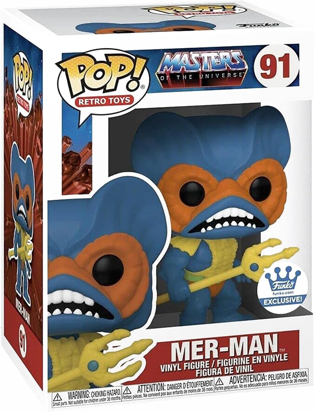 Funko POP! Retro Toys Masters of The Universe 91 Mer-Man Funko Shop Exclusive