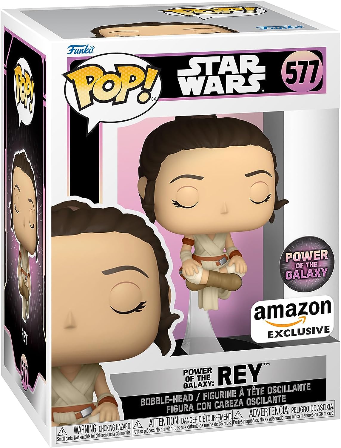 Funko POP! Star Wars: Power of The Galaxy 577 Rey Amazon Exclusive