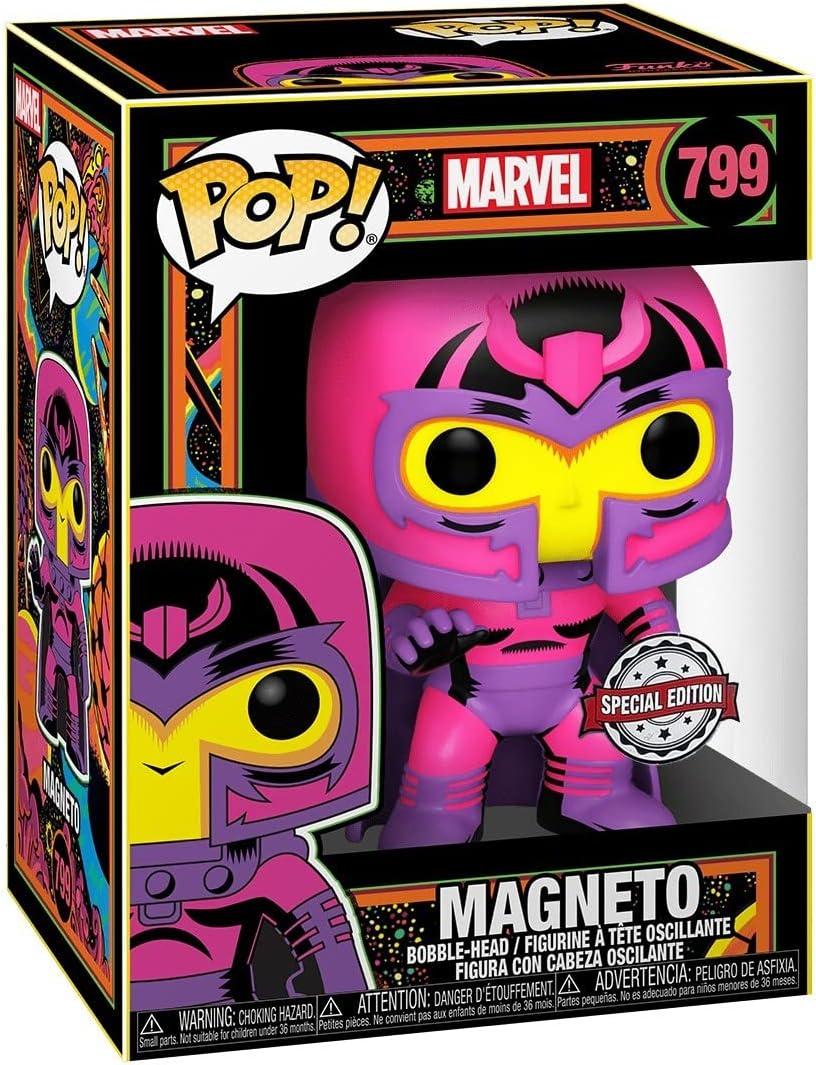 Funko POP! Marvel Comics X-Men 799 Magneto Blacklight Special Edition Exclusive