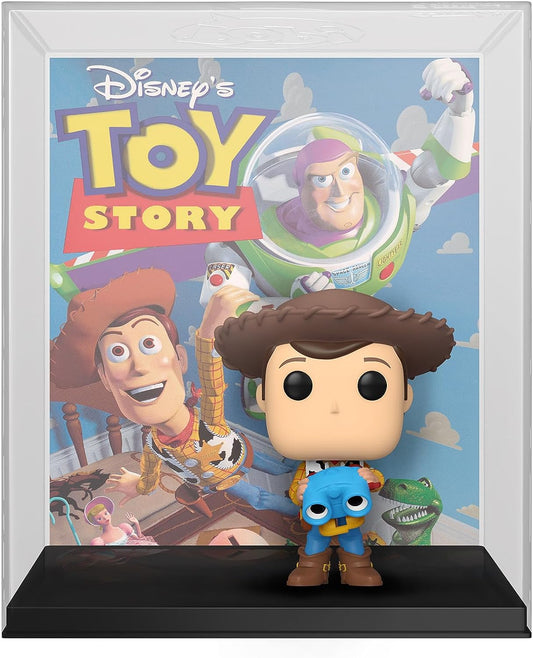 Funko POP! VHS Cover Disney Toy Story 05 Woody Holding Lenny Amazon Exclusive