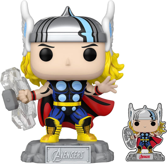 Funko POP! Marvel The Avengers: Earth's Mightiest Heroes 1190 Thor with Pin Amazon Exclusive