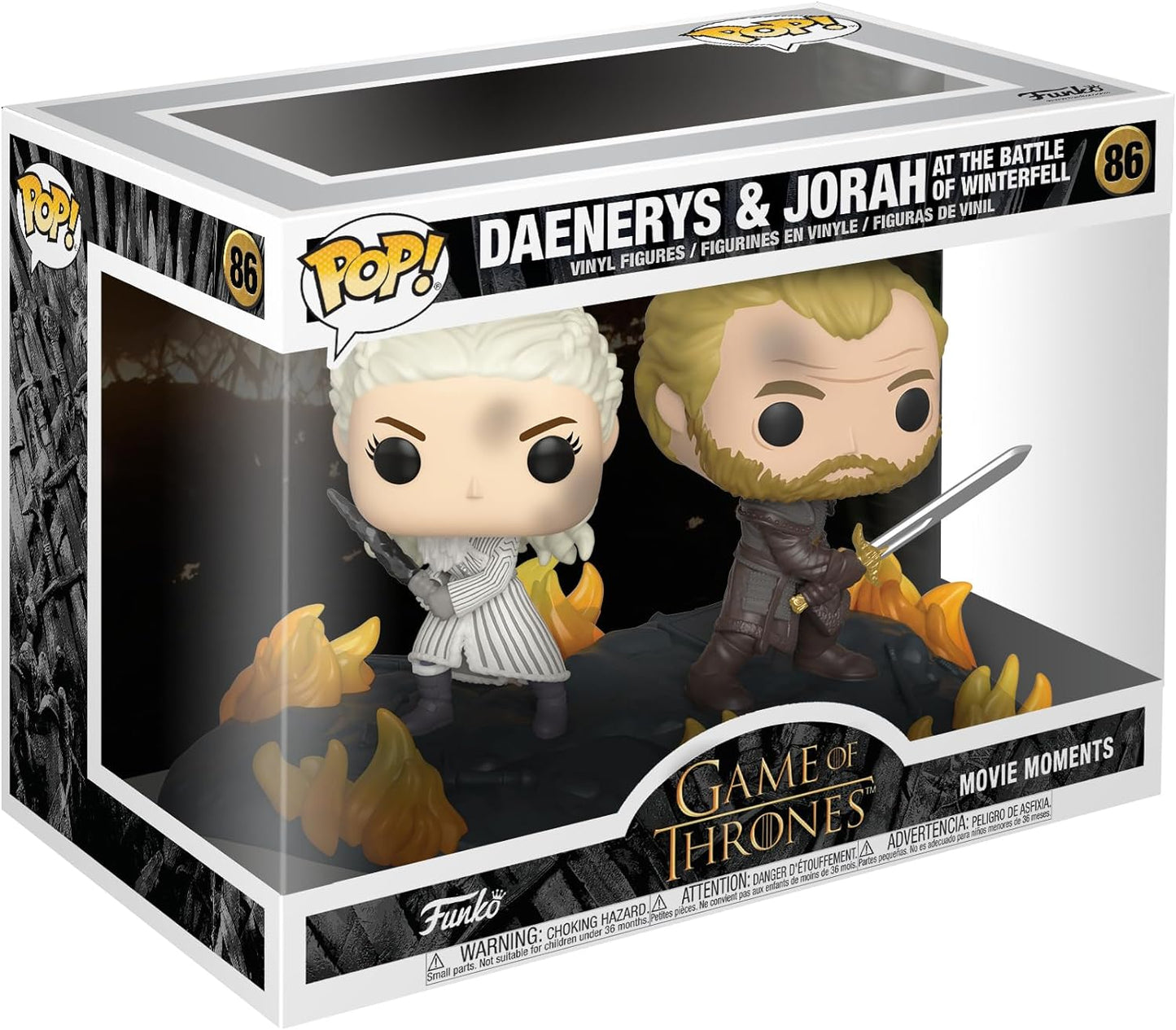 Funko POP! Super Deluxe TV Moments Game of Thrones 86 Daenerys & Jorah at the Battle of Winterfell