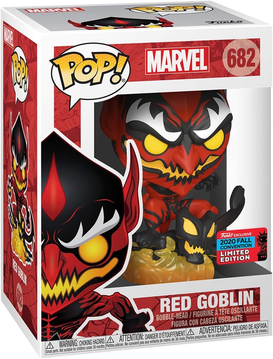 Funko POP! Marvel Comics Spider-Man 682 Red Goblin 2020 Fall Convention Shared Exclusive